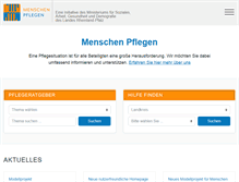 Tablet Screenshot of menschen-pflegen.de